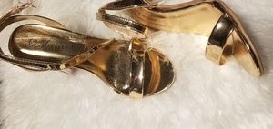 Gold heels